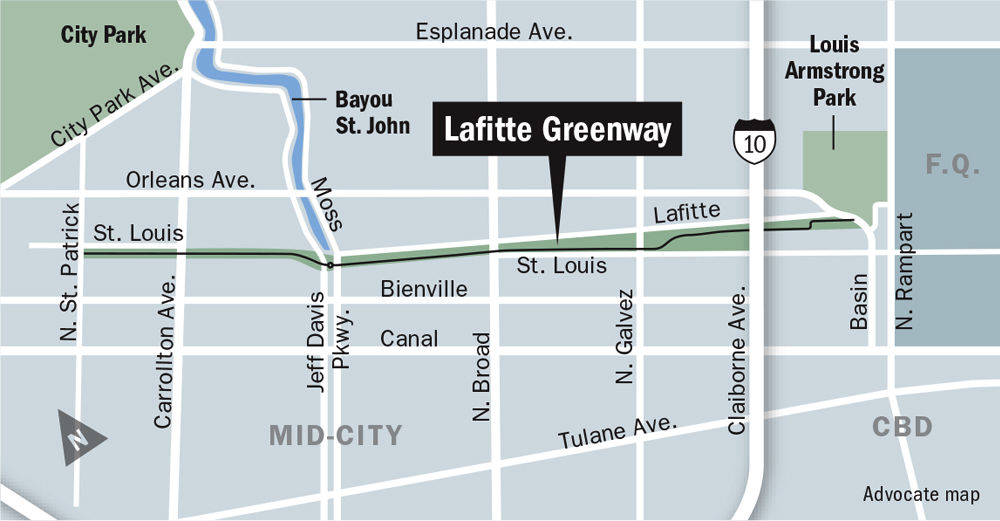 041417 Lafitte Greenway map